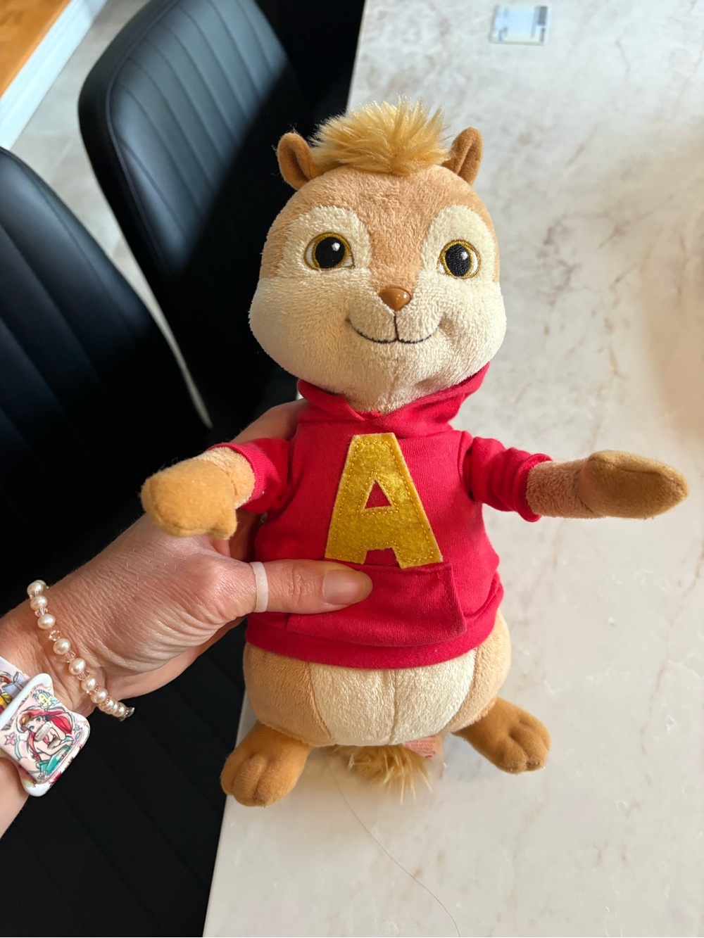TY Beanie Buddy Alvin & The Chipmunks 10" PLUSH Toy Red Shirt Yellow A 2010